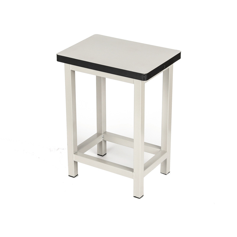 School Teachers Students Steel Wood Stool Canteen Factory Workshop Iron Frame Baking Paint Stool Staff Assembly Line Iron Square Stool