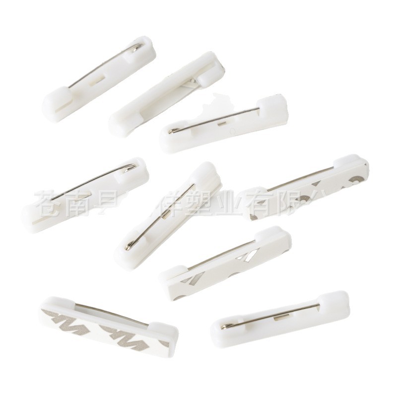 Manufacturer Wholesale Two-Color Plates of Various Sizes Plastic Adhesive Badges, Work Number Plates, Safety Badge Pins in Stock