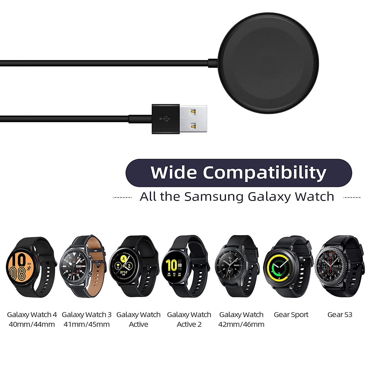 JKTK for Samsung watch5/watch4/watch3/watch6 watch charger magnetic wireless charger