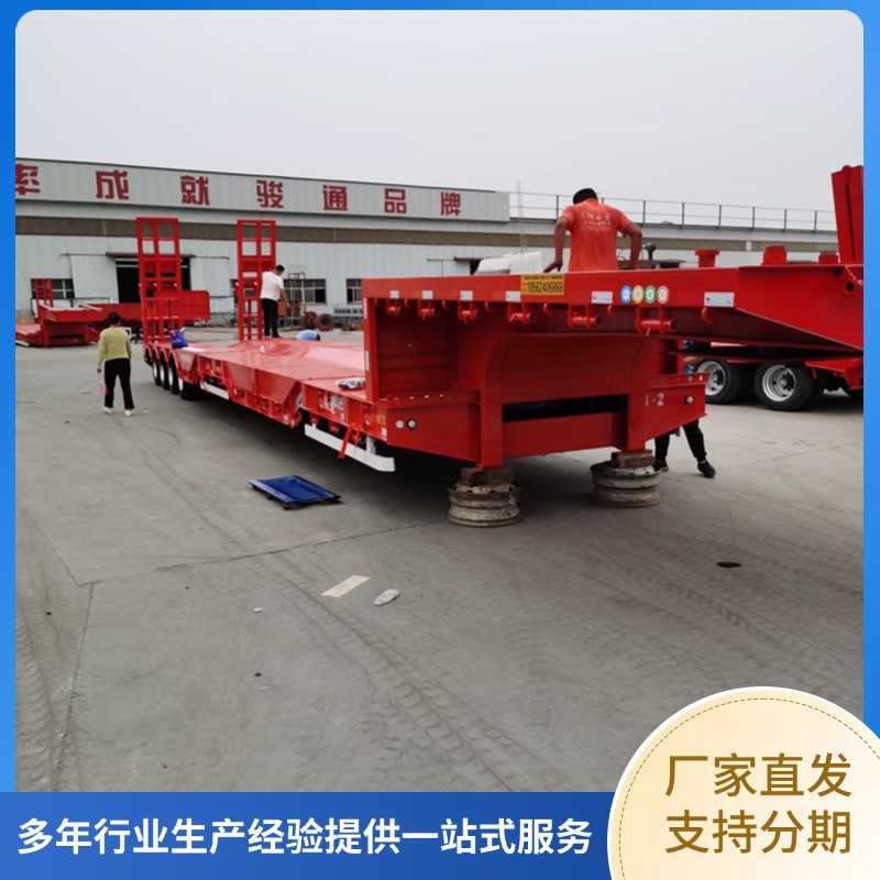18m Lowbed Semi-Trailer Various Machinery Transport Semi-Trailer Excavator Transport Dolly