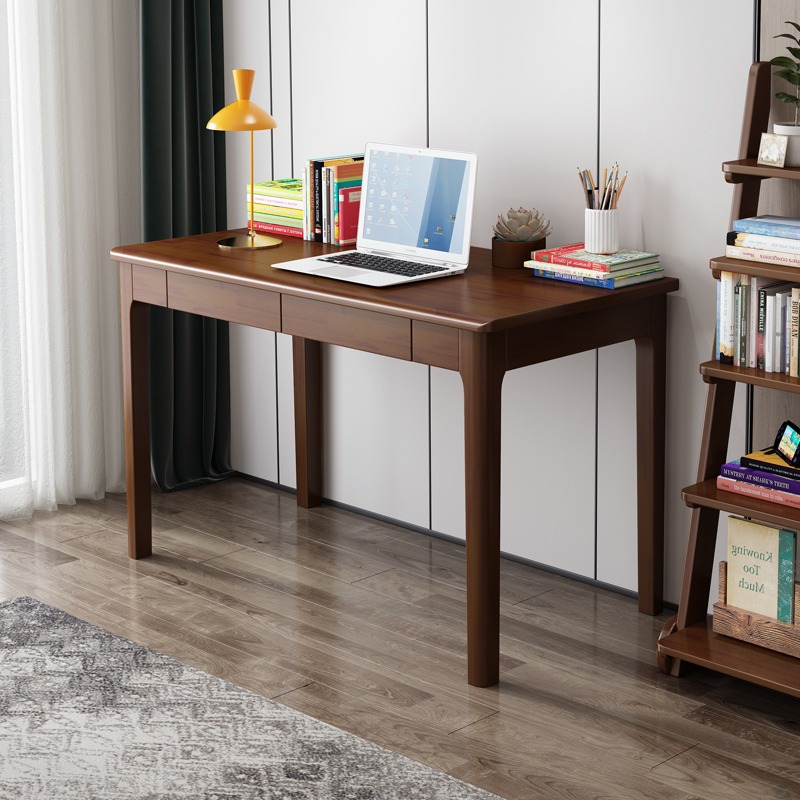 Solid Wood Computer Desk Modern Minimalist Office Desk Small Apartment Bedroom Desk Mini Desktop Table Simple Office Desk