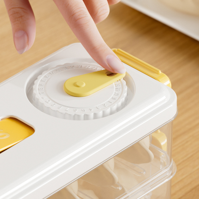 New Stitched Dumpling Box Refrigerator Freezing Storage Box Household Kitchen Storage Box Dumpling Wonton Freezing Box