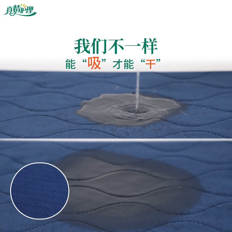 Wholesale Elderly Washable Diaper Pads Cross-Border Adult Large Size Medical Diaper Pads True Care Breathable Waterproof Sheets