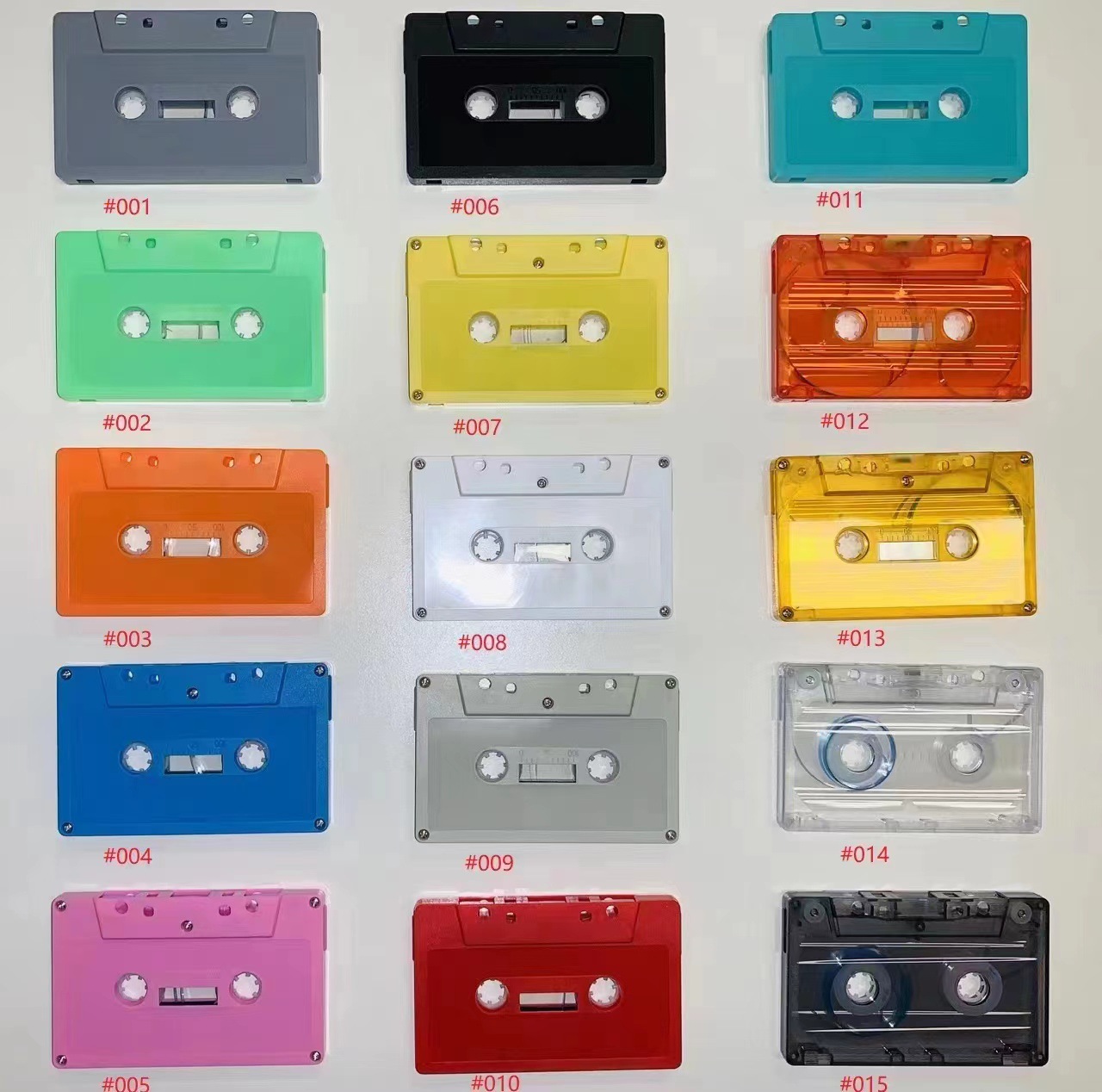 Blank shell color cassette C0 cassette tape audio tape decorative background wall cassette