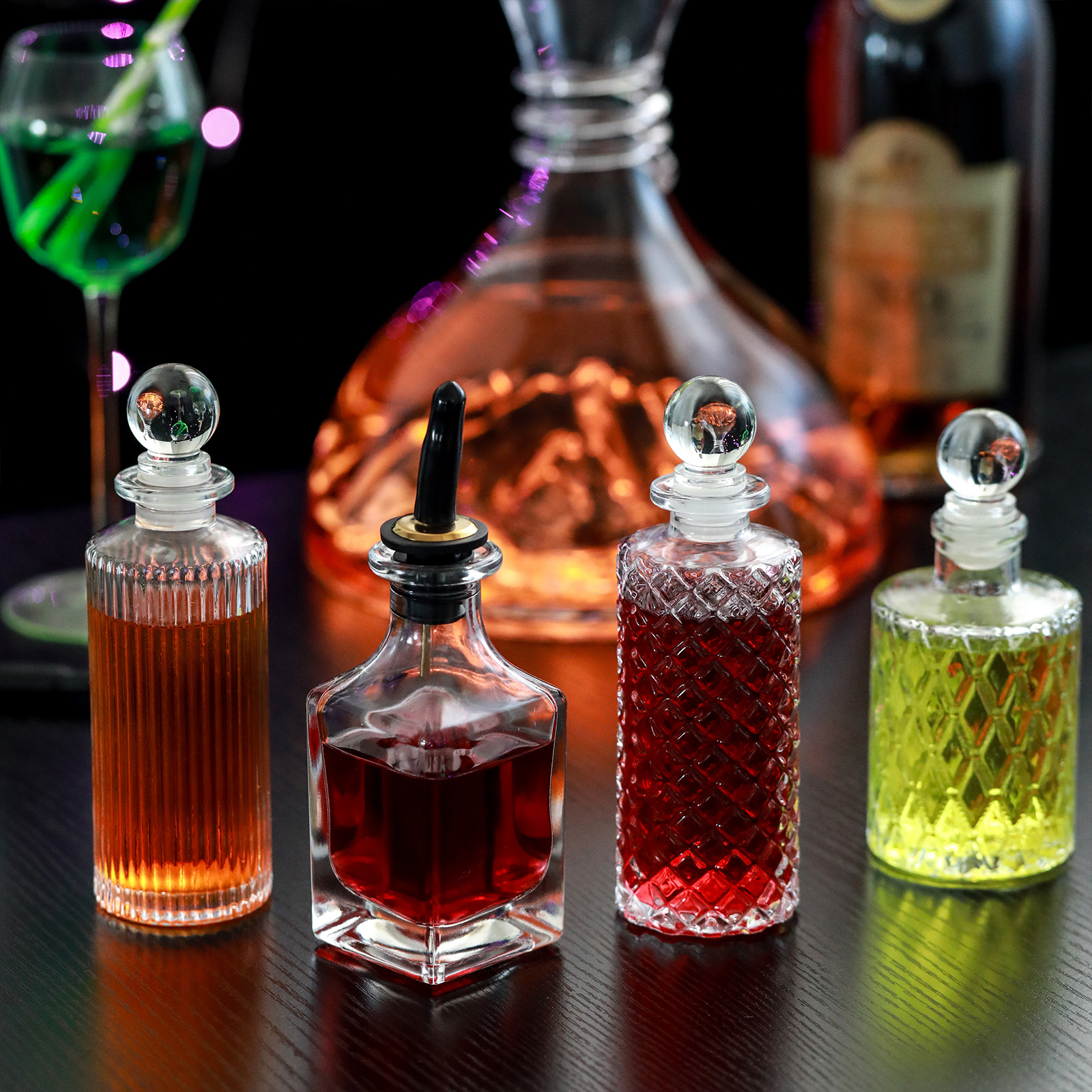 150 мл прозрачная стеклянная бутылка, маленький размер, рельефная бутылка для вина, бутылка для красного вина, оливкового масла, пустая бутылка оптом