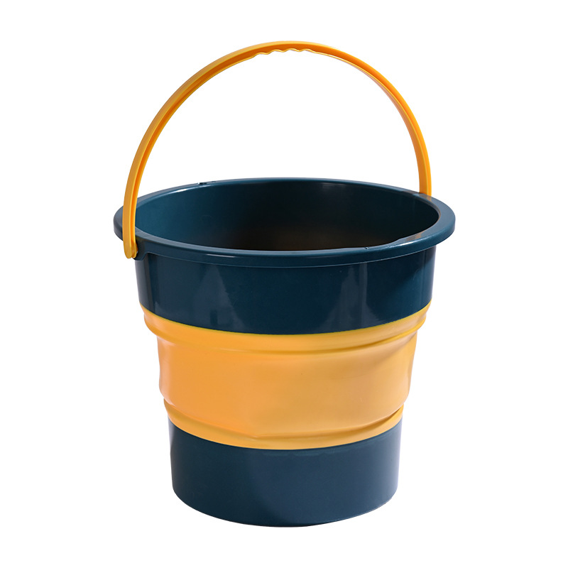 [Factory Outlet] Housework Cleaning Outdoor Folding Bucket Dormitory Portable Plastic Bucket Foot Bucket Fashion Bucket