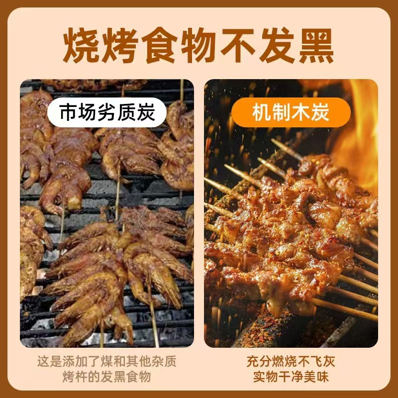 Wholesale Household Indoor Heating Carbon Outdoor Smokeless High Temperature Barbecue Carbon Mechanism Charcoal Free Shipping Support