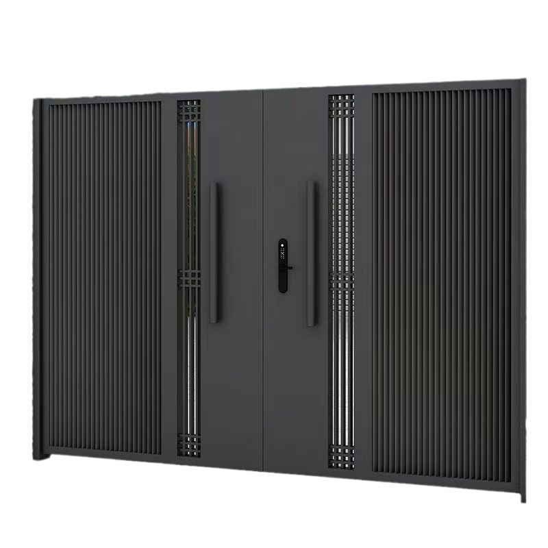 Factory new aluminum alloy gate Villa courtyard gate community Electric Double Door new Chinese aluminum art gate