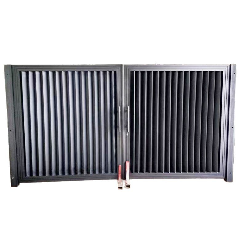 Rural self-built Chinese-style aluminum art gate residential villa courtyard aluminum alloy gate double-opening door