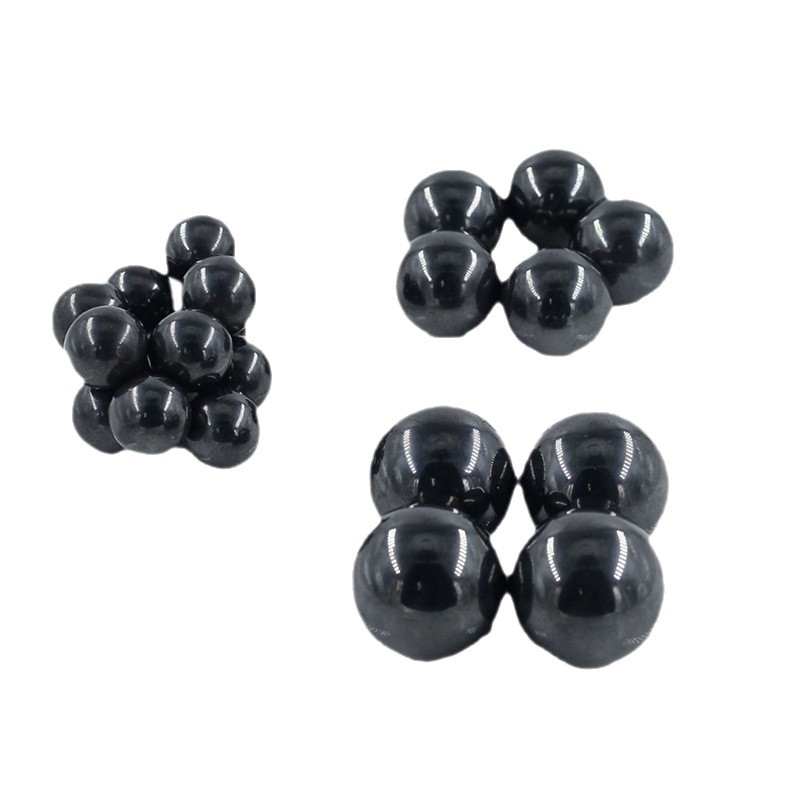 Black Educational Toys Ferrite Magnets Round Magnetic Polishing Balls Wholesale in Stock