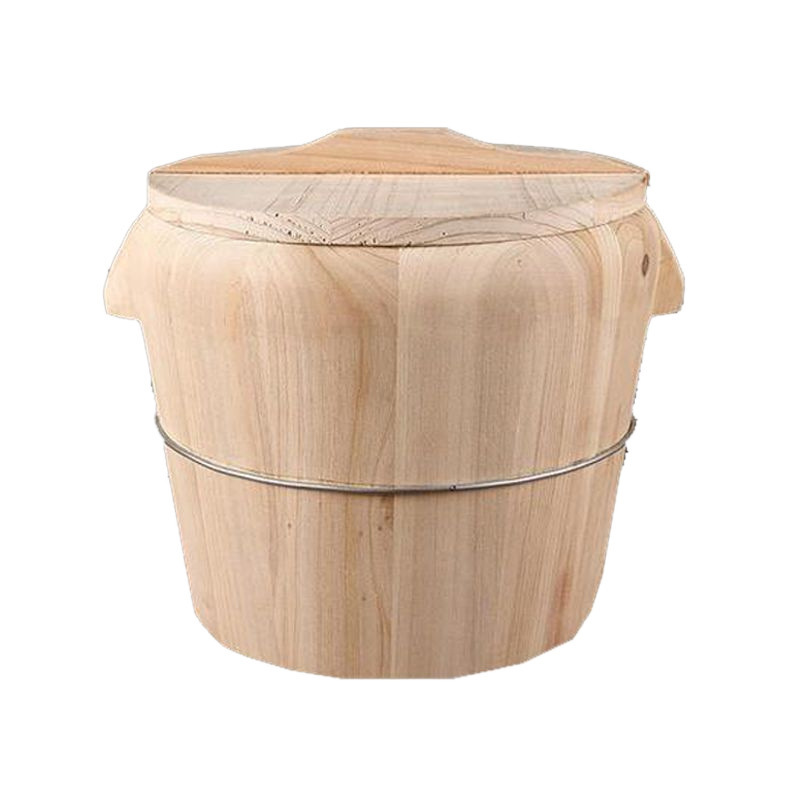 Steamed Rice Barrel Household Barrel Rice Size Hotel Restaurant Commercial Rice Barrel Chinese Fir Rice Steamer Steamer Bamboo Steamer