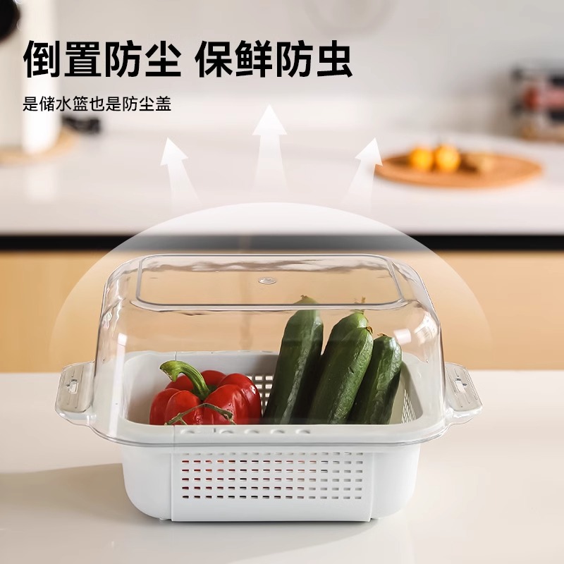 Extendable Draining Basket Vegetable Washing Basin Vegetable Washing Basin Fruit and Vegetable Plastic Storage Basket Draining Rack Kitchen Sink Storage Rack