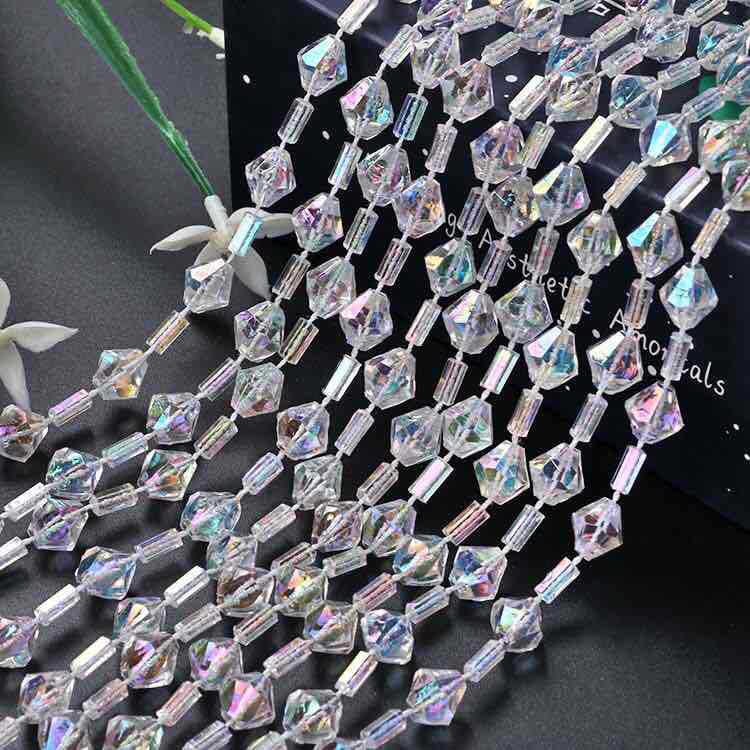 Factory Direct Sales Acrylic Transparent Colorful Bead Chain DIY Wedding Background Decoration Wedding