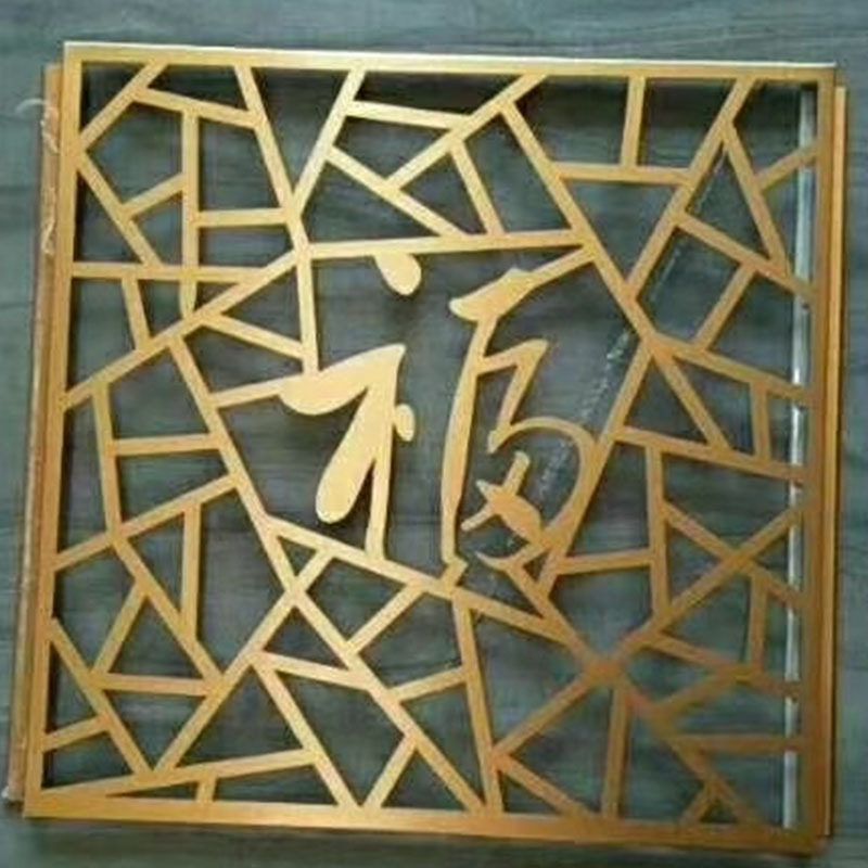 500 Dafang plate gusset plate advertising gusset plate color steel gusset plate hollow carved plate signboard decoration material door head