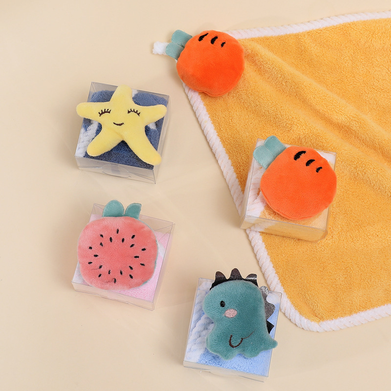 Coral fleece children's towel towel towel absorbent festival kindergarten small gift full moon small gift hand gift towel