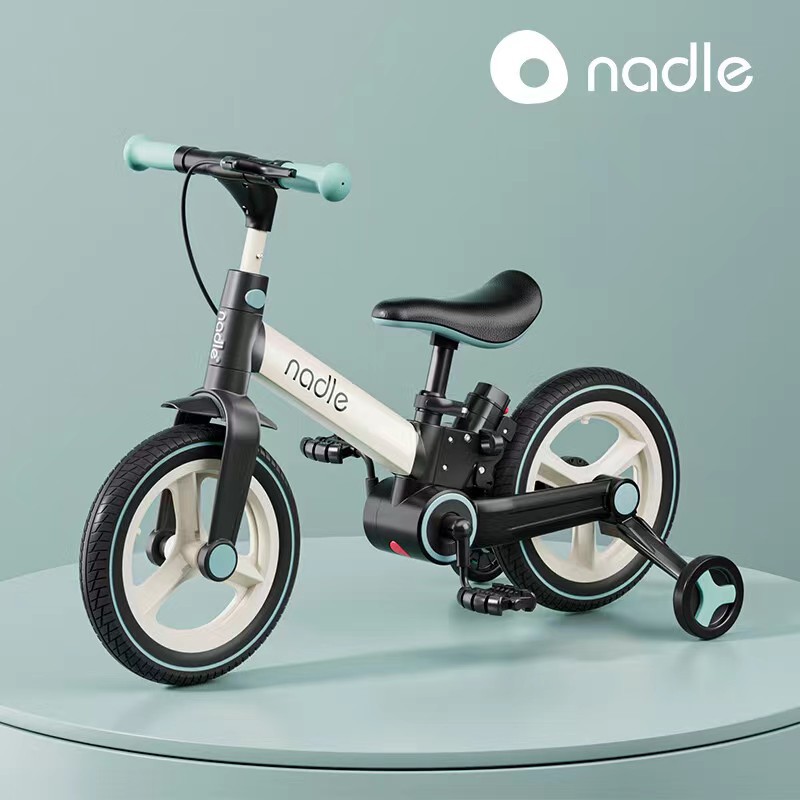 Nadle Natto Kidsren's Bicycle Men's and Women's Baby Foldableing Bicycle Cycling Balance Dual-Purpose Pedal Sliding