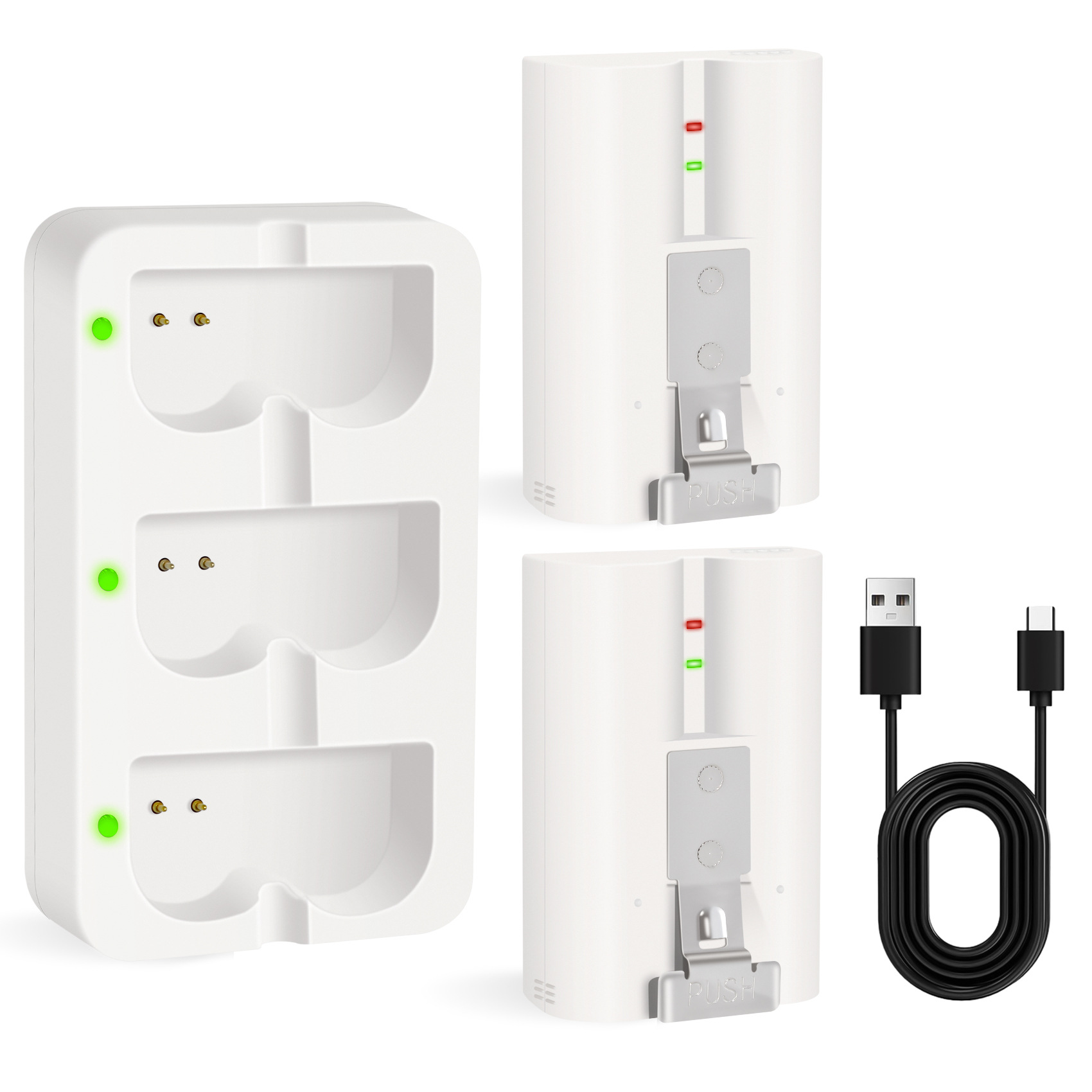 Suitable for Ring Doorbell Battery Charger Ring Battery Ring Doorbell Camera Battery Three-Charge Charger V4