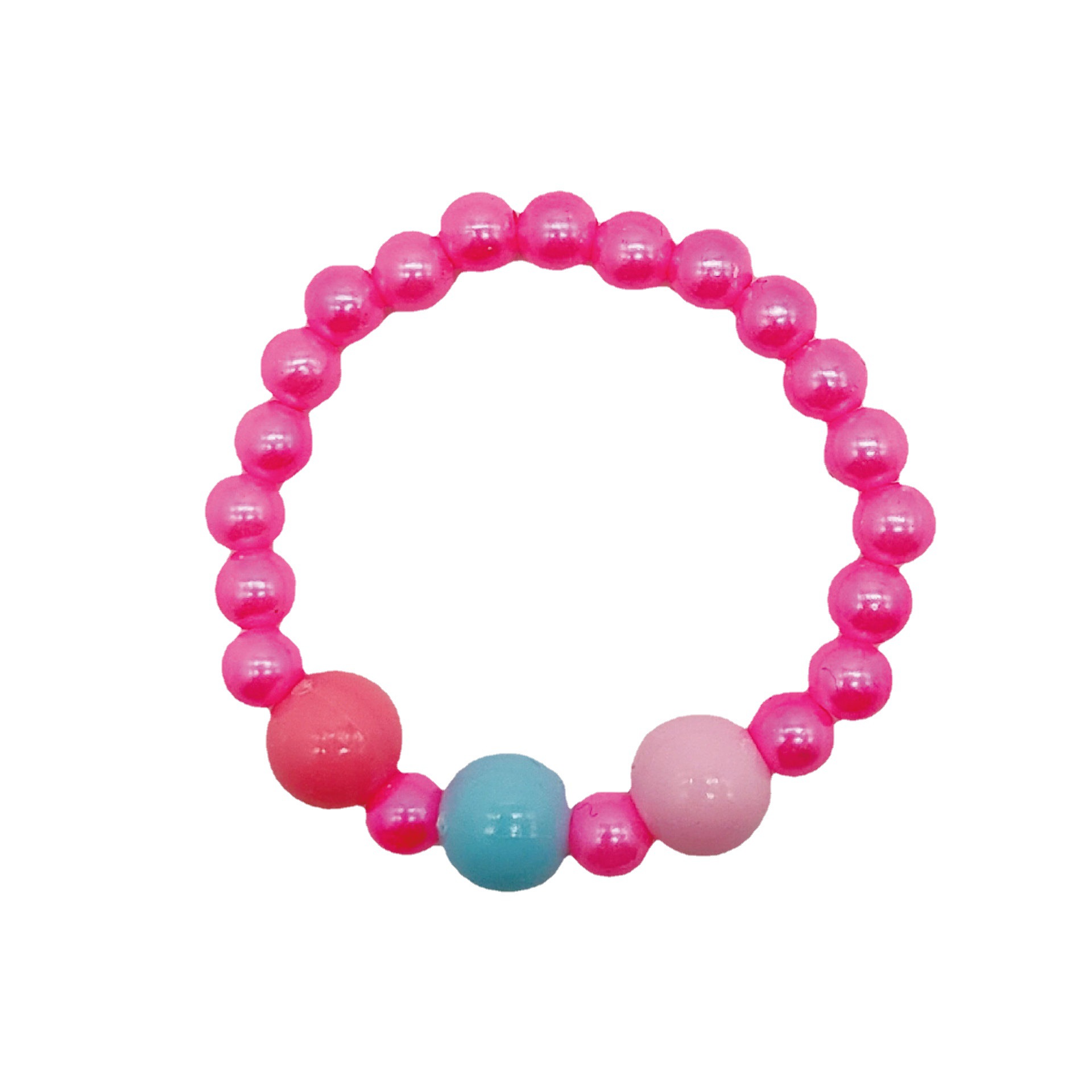 Year of the Dragon New Korean Color Imitation Pearl Bracelet Children's Bracelet Ornament Princess Toy Accessories Wholesale Two Yuan Store