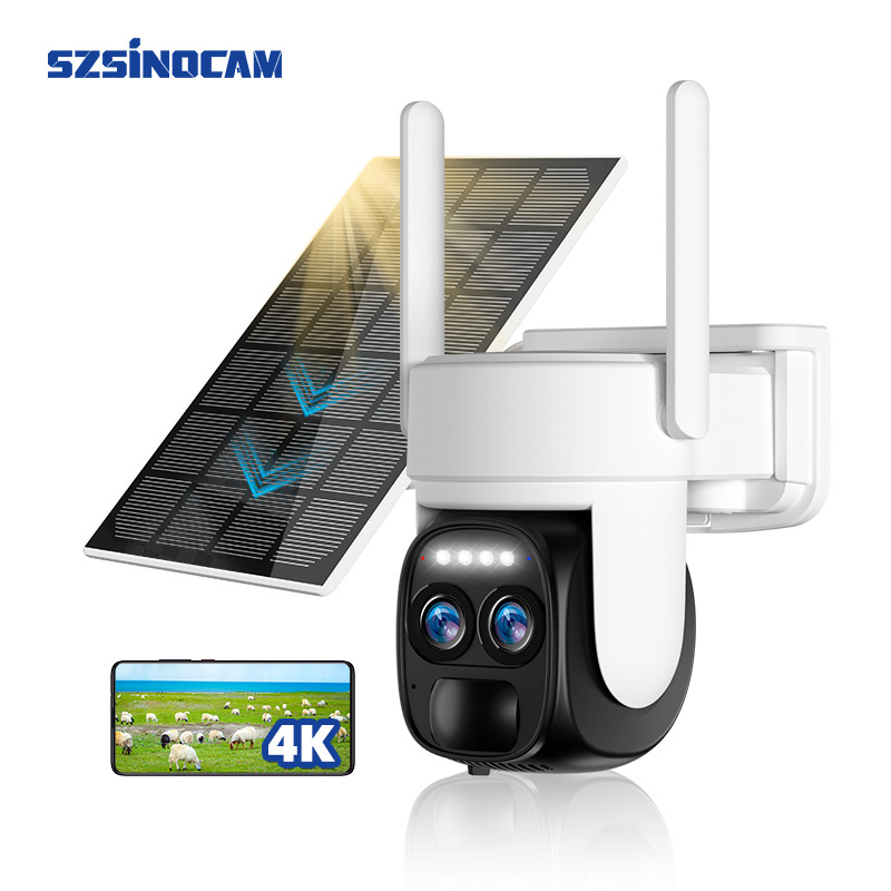 Беспроводная домашняя видеокамера мониторинга умная HD мобильный телефон удаленно wifi солнечная низкая мощность камера