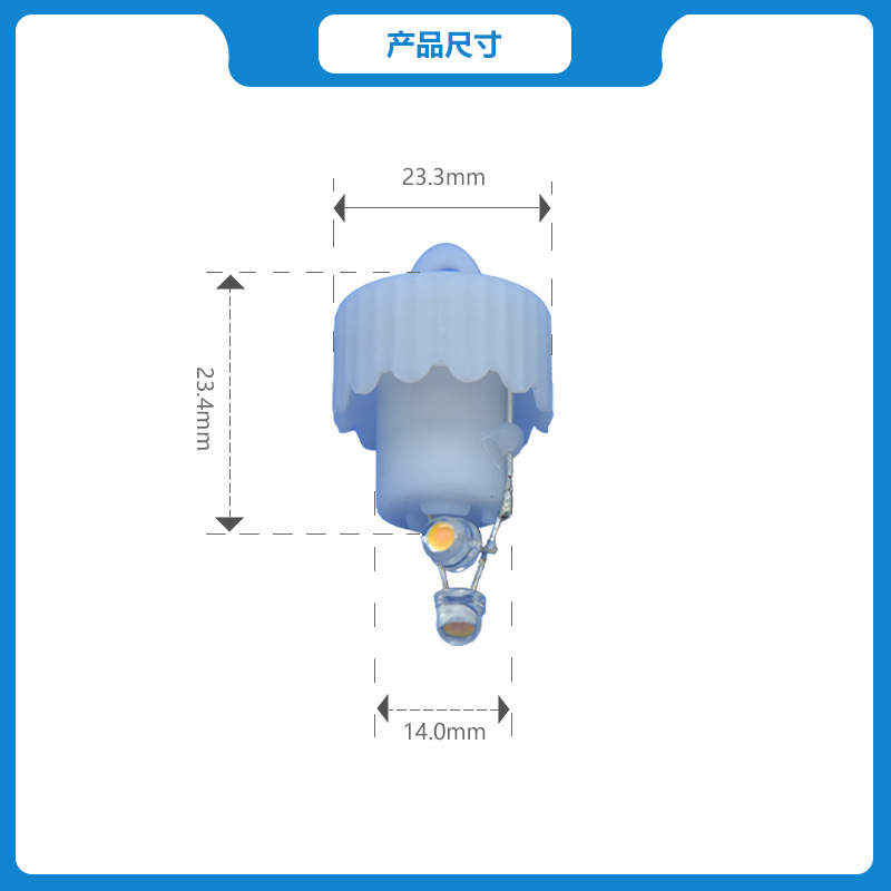 Cap Cover Rotating Light AG13 Battery Rotating Light Silver Gold Indicator Light Knob Switch Always Bright Color Changing Indicator Light