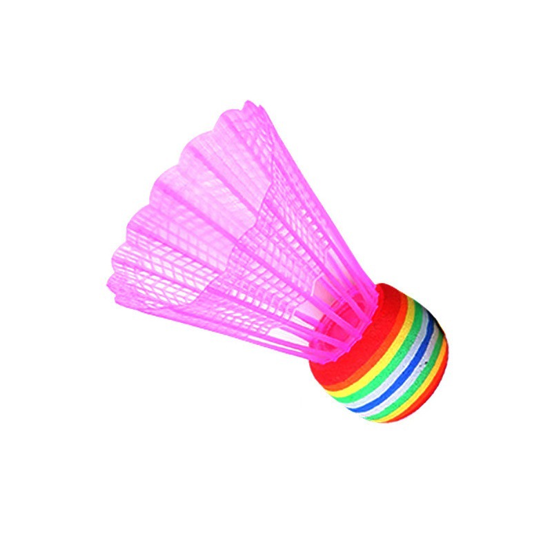 Children's big head color plastic badminton environmental protection material rainbow ball badminton children's shooting indoor special