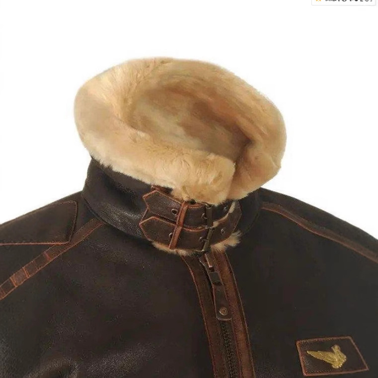 Cross-Border Autumn and Winter Brown Lapel Zipper Pocket Zipper Combined Youth Casual Ready-Made Jacket Optimization