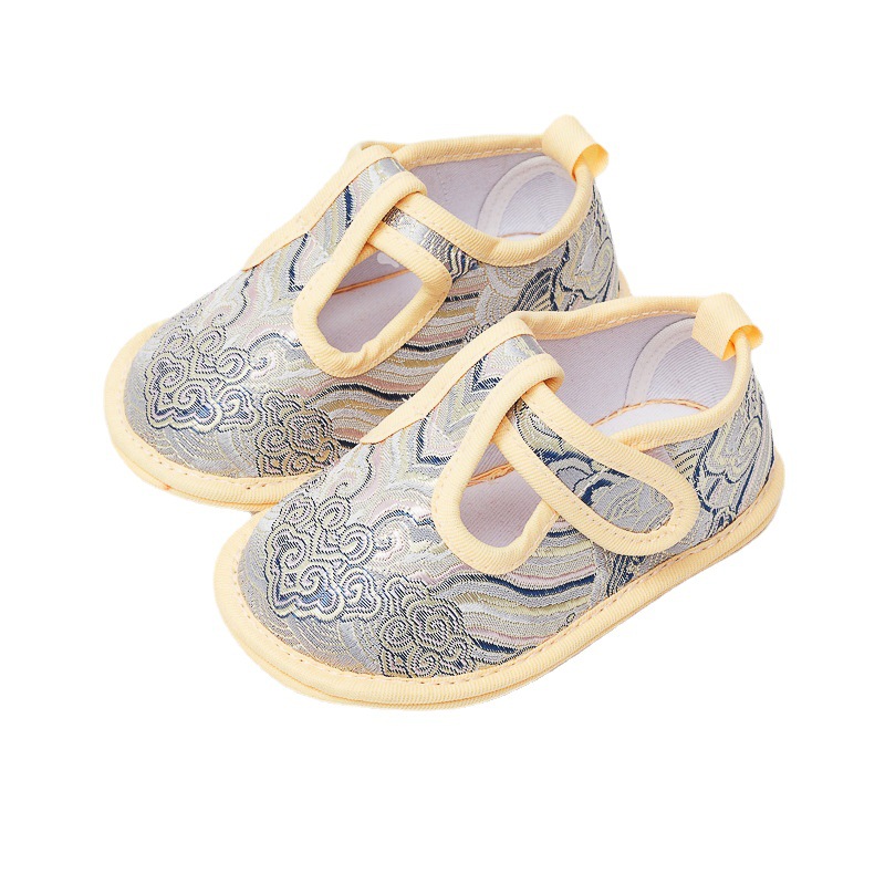 New Antique Han Dynasty Shoes, Infant and Toddler Shoes, Men's and Women's Soft-Soled Toddler Shoes, First-Year Gift, Chinese-Style Tang Suit Shoes