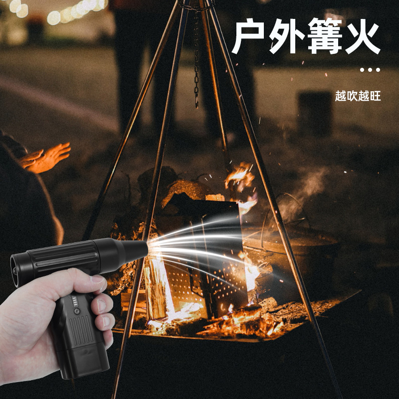 Cross-Border New Handheld Portable Mini Violent Turbine Fan 1.3 Million Rpm Brushless Small Car Dust Collector and Ash Blower