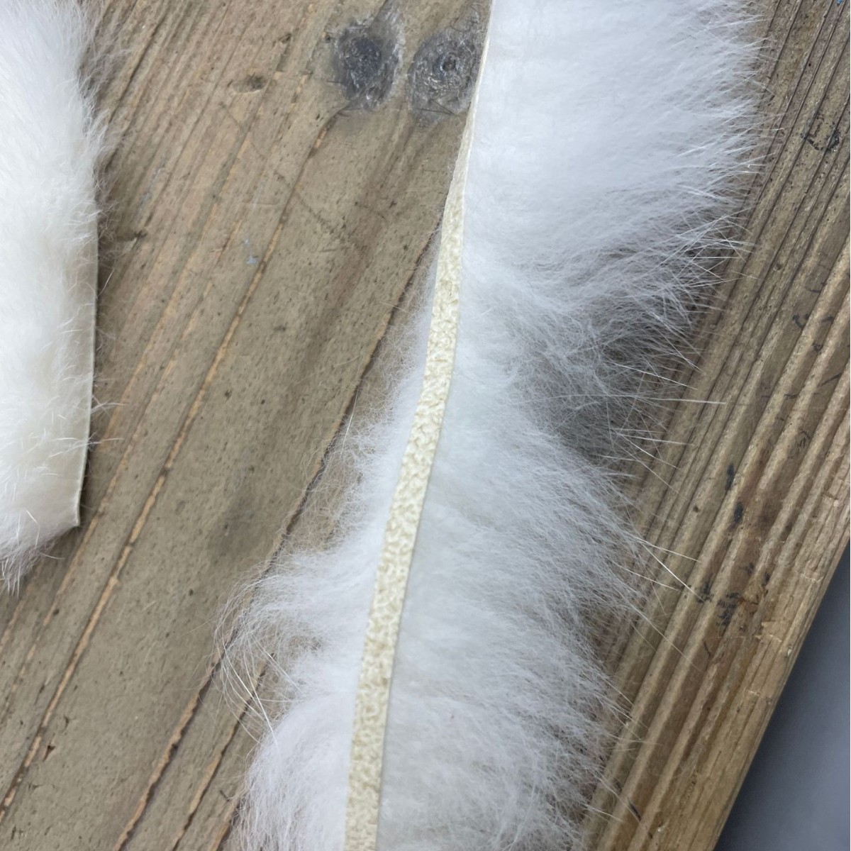 Аксессуары из натурального меха лисы с необработанным краем для модной одежды