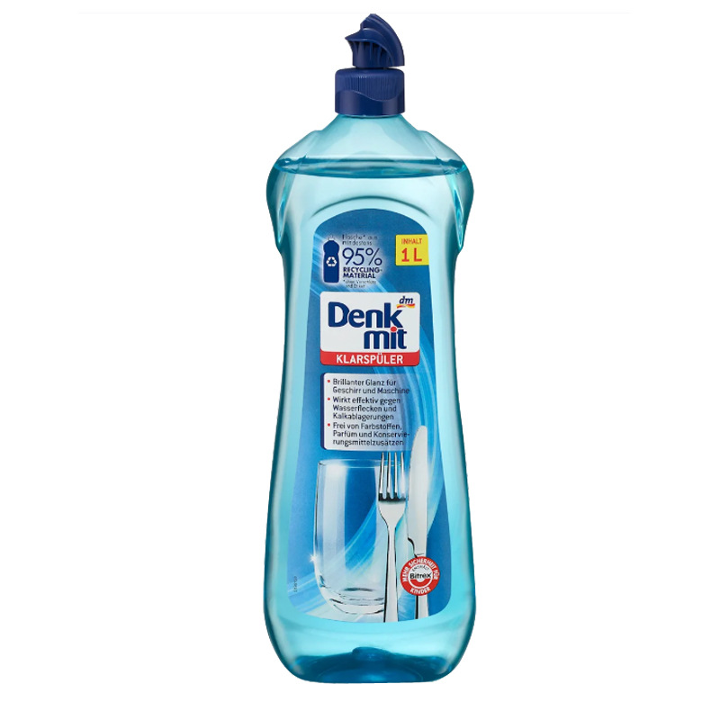 German Denkmit Dishwasher Brightener Dm Dishwasher Rinse Agent Detergent Brightening and Promoting Drying 1L Wholesale