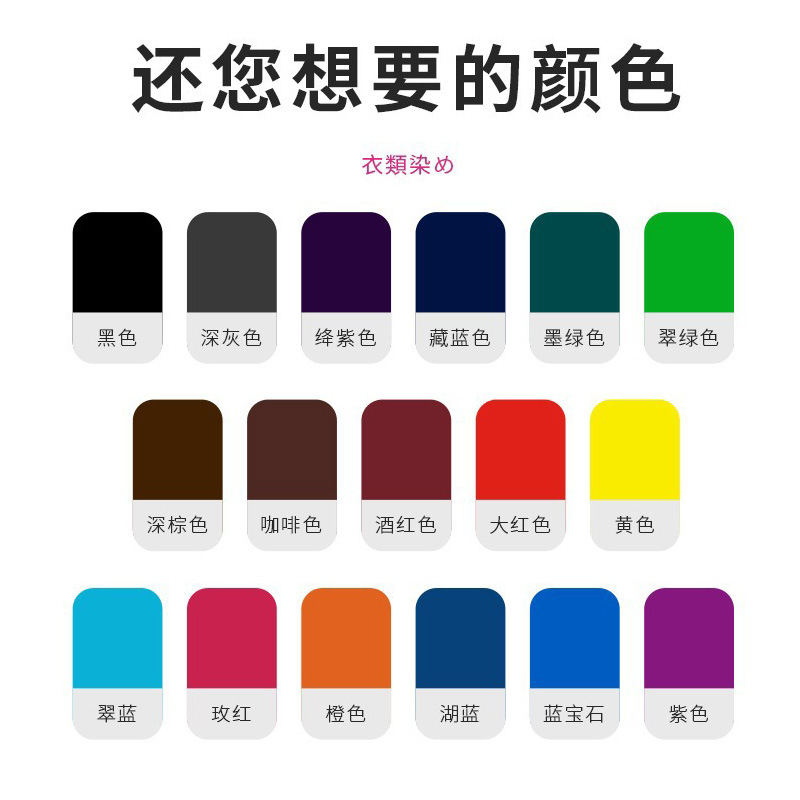 Hybson Dye Clothes Refurbished No Fading 84 Repair Fixation Dye Denim Color Change Wholesale Coloring