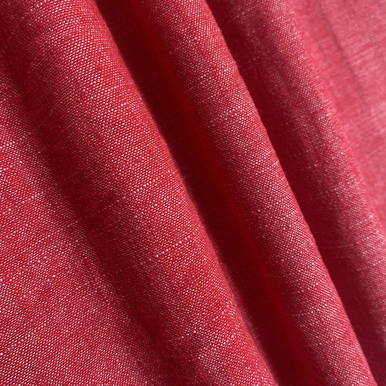 Two-color bamboo linen linen Ramie cotton linen imitation linen dress coat top pants clothing fabric