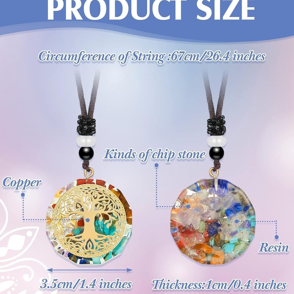 Cross-border New Nordic Crystal Viking Taro Pendant Round Jewelry Vintage Jewelry European and American Crystal Necklace Round