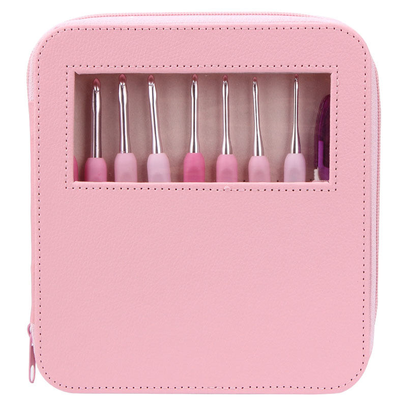 Hook Crochet Tool Full suit Handmade Soft Handle Woven Bag Stainless Steel Crochet