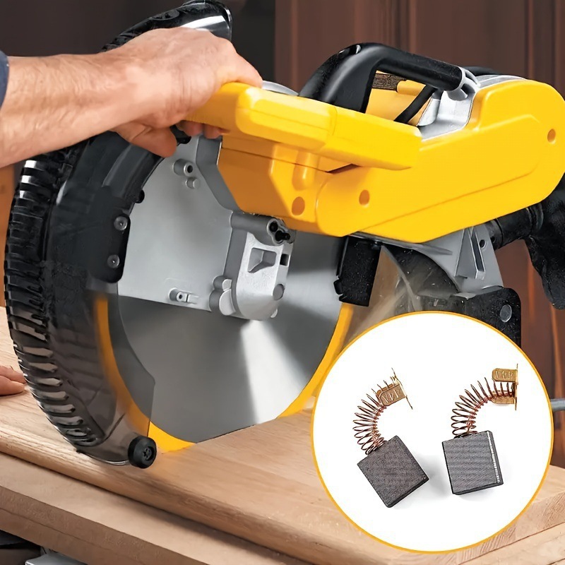 40Pcs Motor Carbon Brushes Contain 10 Different Specifications Carbon Brushes for Maintenance of Carbon Brush Motors