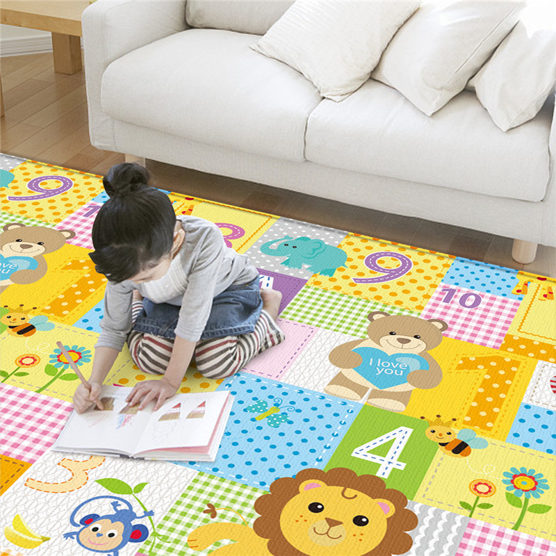 Huaying Foldable Baby Climbing Mat Thickened Baby Living Room Home Climbing Mat Children's Foam Floor Mat Wrap