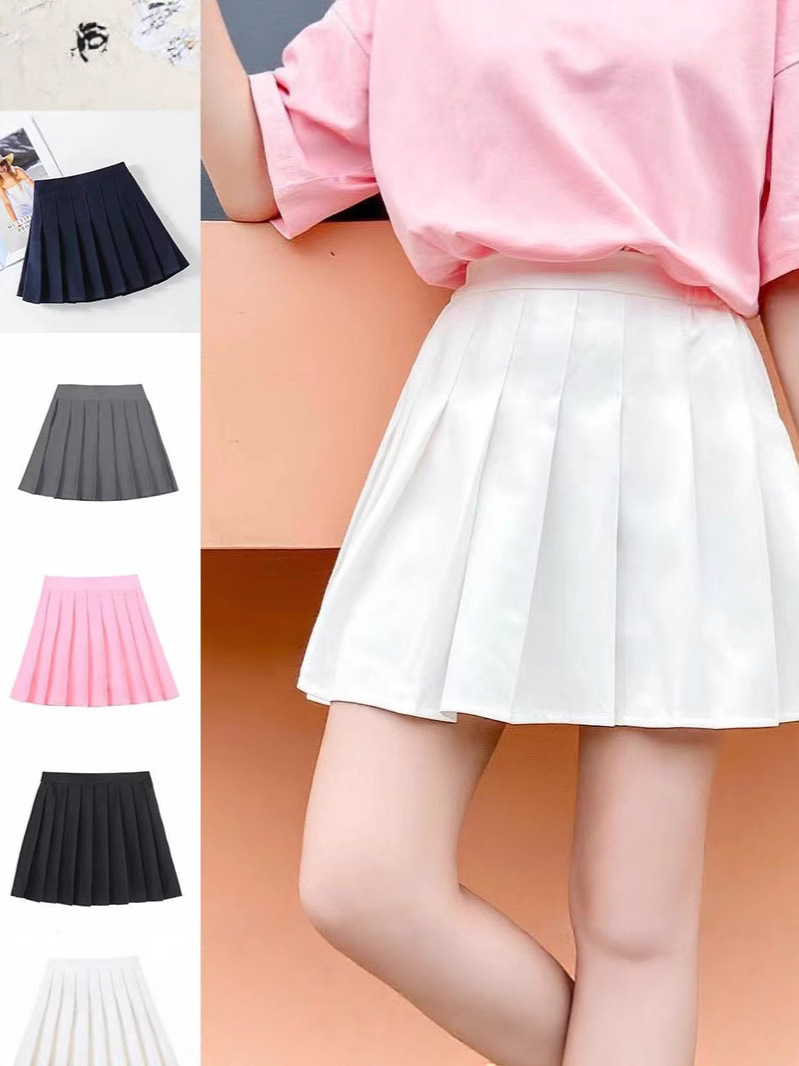 Плиссированная юбка для детей, корейский стиль, новая юбка для средней школы
