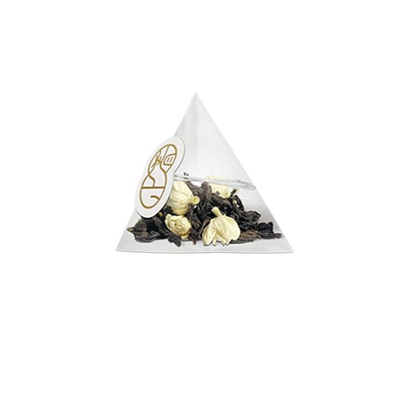 Oem Customized Disposable Nylon Mesh Bag 140mm Triangular Tea Bag with Line Label Degradable Lazy Tea Bag