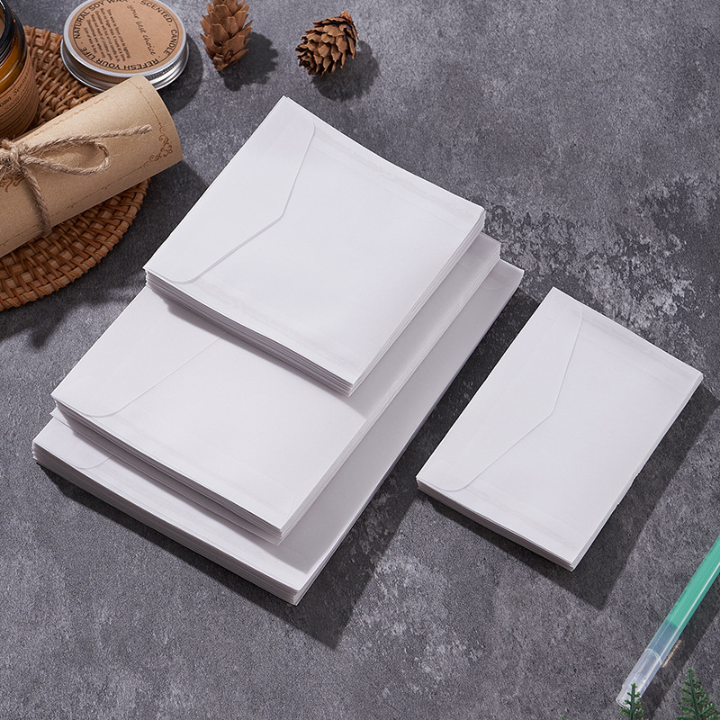 Ins Style Transparent Frosted Translucent Sulfuric Acid Paper Envelope Simple European Style Literary Postcard Business Invitation Letter