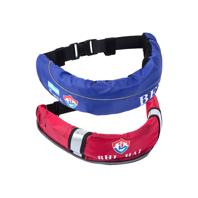 Inflatable Belt Automatic Inflatable Life Saving Belt Large Buoyancy for Fishing Portable Car Boat Life Saving Belt