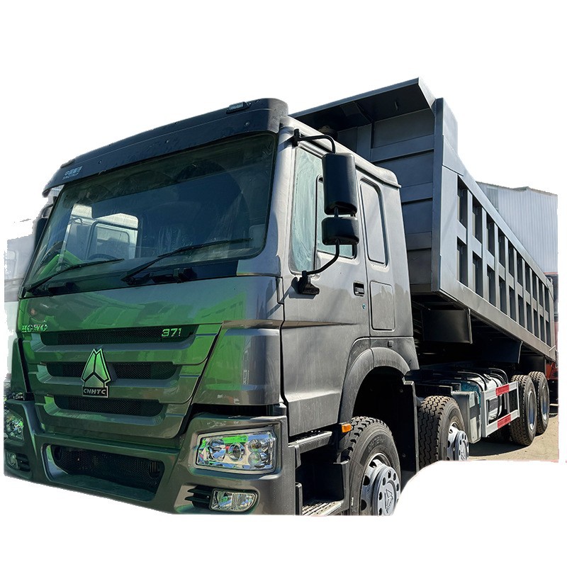 10-Wheel Second-Hand Dump Truck 40-Ton Dump Truck Howo371Hp China Heavy Car Hawo Rear Eight-Wheel Truck Rear Turning