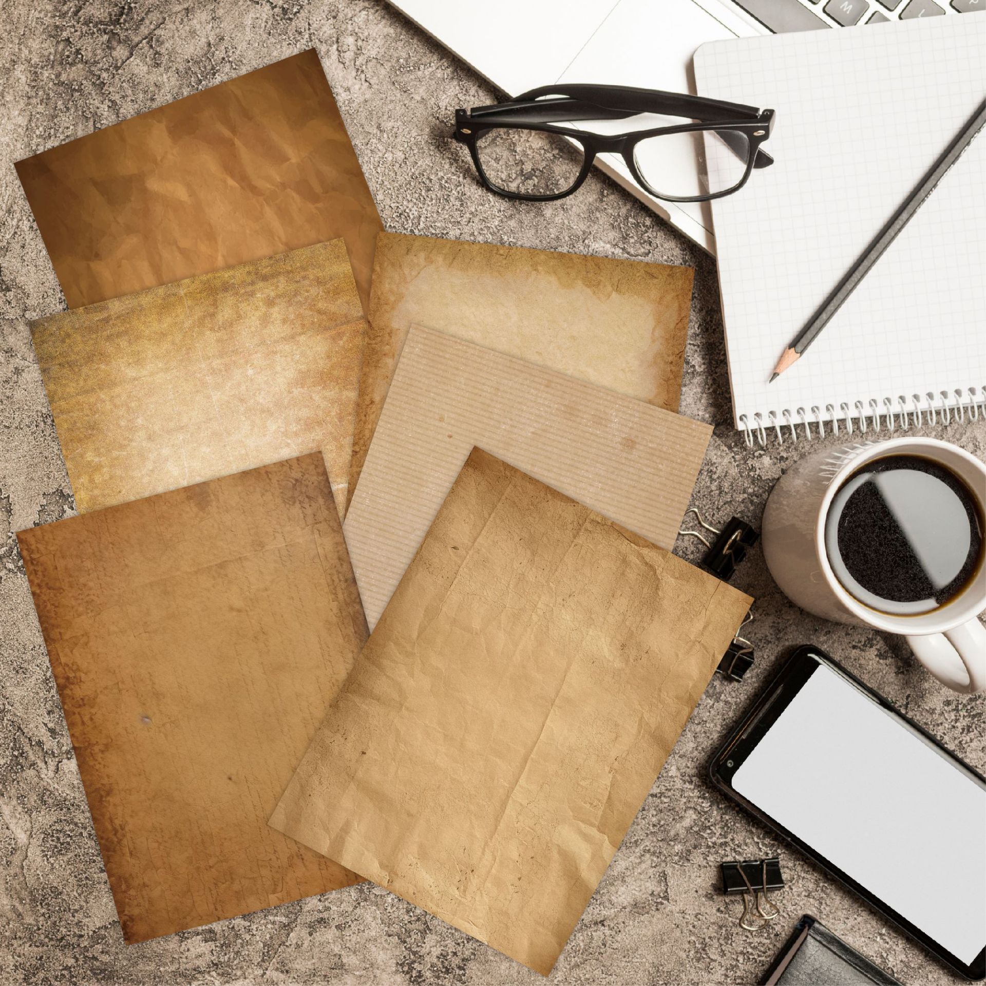 Letter paper 48 retro nostalgic a4 double-sided printing paper DIY hand account scrapbook decoration material paper