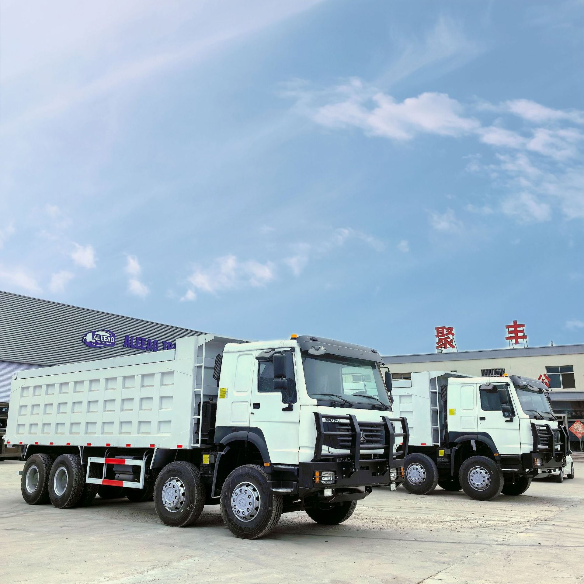 Cross-Border Supply of Dump Trucks Howo 371 375 Horsepower Howo Front Four and Rear Eight Dump Trucks in 2 and 3 Countries