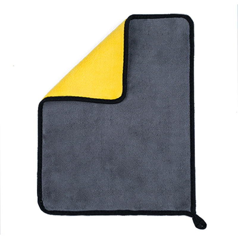 Car Wash Towel, Thickeneded, Water-Absorbent and Lint-Free Coral Velvet Car Wiping Towel, Fishing Towel Can Be Added with Logo
