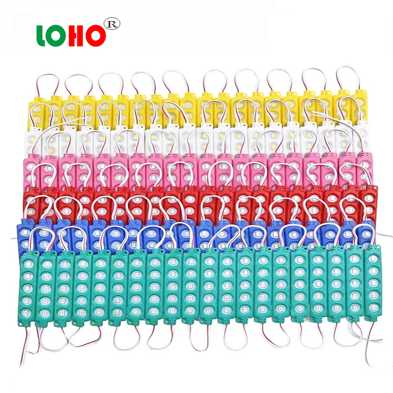 3030-6LED lamp waterproof module LED injection waterproof luminous module 136X20 six lamp ultra-high Module