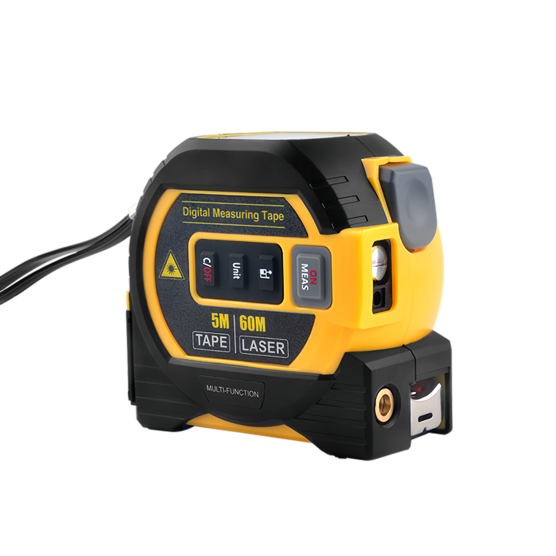 Laser Tape Measure 3-in-1 Digital Tape Measure High-Precision Laser Rangefinder Steel Tape Measure Room Measuring Tool Cross Line Cross-Border