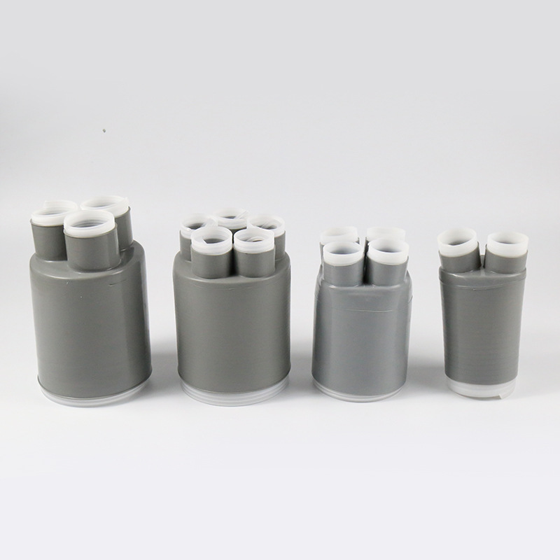 1KV Cold Shrinkable Terminal Head Cold Shrinkable Indoor Cable Terminal Silicone Rubber Cold Shrinkable Five-Core Cable Terminal Cable Accessories