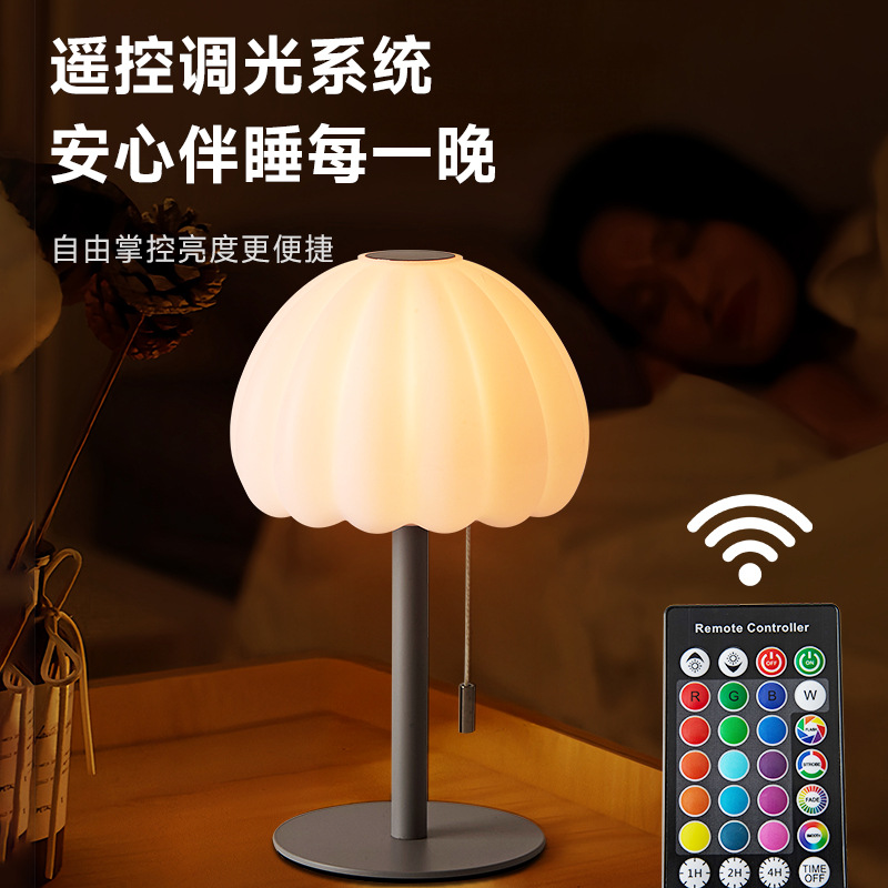 New Multifunctional Small Table Lamp with Retro Simple Style Pull-Tab Switch Top Touch Switch High-End Table Lamp
