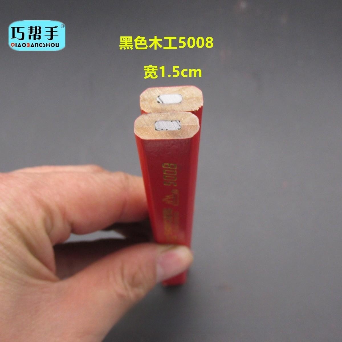 Carpentry pencil all red blue pencil carpentry marker octagonal pencil Fuxin mountain city carpentry pencil wholesale