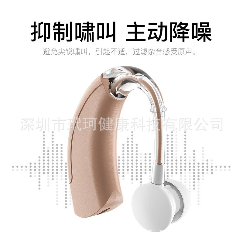 Hearing Aid Special for the Elderly Deafness Back-of-ear Wireless Charging Headset Invisible No Noise No Debugging Noise Reduction Explosions